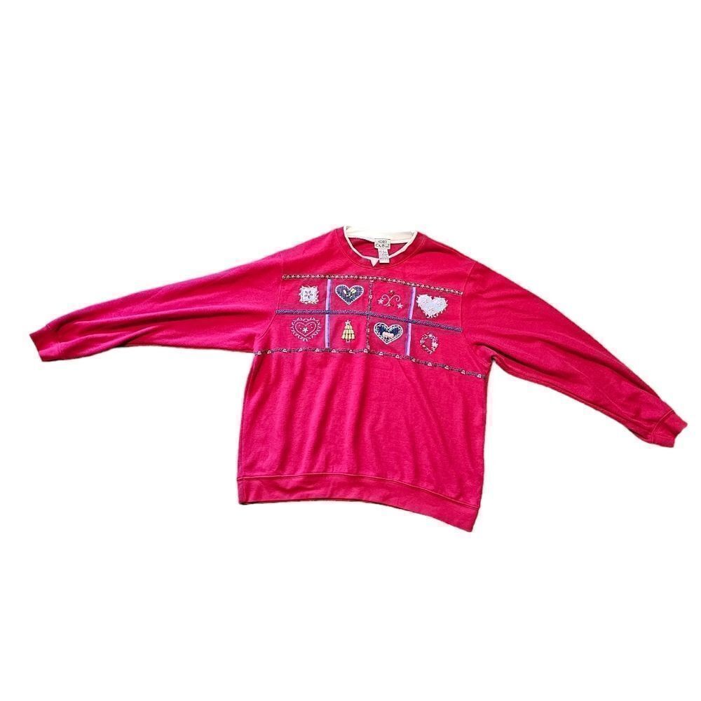 Women's 90s KORET CITY BLUES Beaded Sweater XL‎
